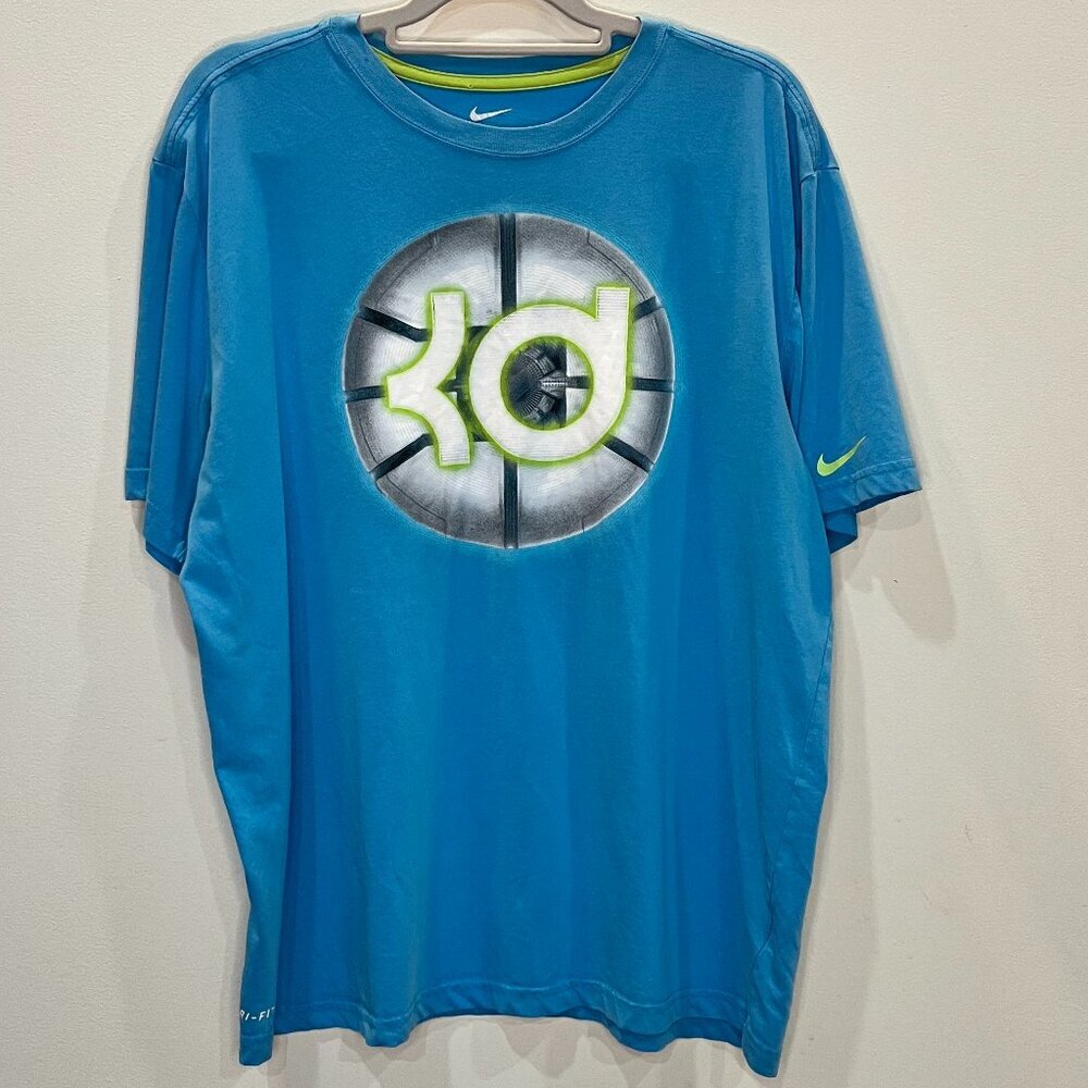 Nike Kevin Durant Short Sleeve Dri-Fit T-shirt Men's Size‎ XL Blue